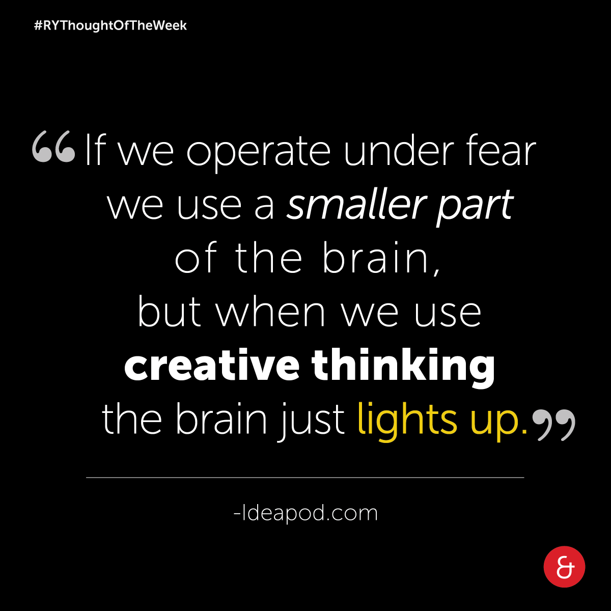 RedAndYellowEd's tweet photo. We believe that creative thinking is the most important skill for the 21st Century. Read how traditional schooling systems and approaches to education are stifling our innate creativity: https://t.co/GNvdc4VhX3 #RYThoughtoftheWeek #Thoughtoftheweek #CreativeThinking #IamASponge https://t.co/HAF8Up2qE5