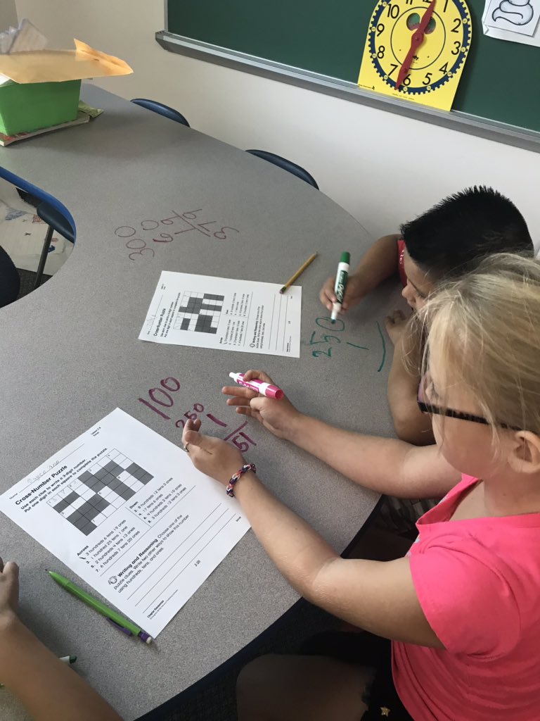 Math centers today! I love how hard they are working! They were excited to use the mini erasers! <a href="/target_teachers/">TargetTeachers</a>