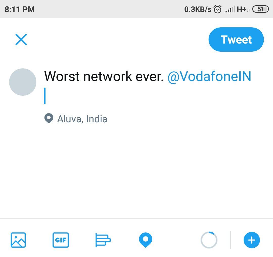 sebinsunny_'s tweet photo. Worst network ever. @VodafoneIN
Daily 1.5 GB Internet H+.
#fake4g #vodafoneindia https://t.co/WDUrvYgSo1