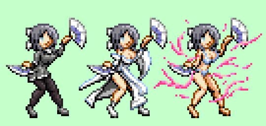 J Raido 雷堂嬢太朗 Daily Sprites Week 3 Day 1 Yumi Pixelart ドット絵 Senrankagura