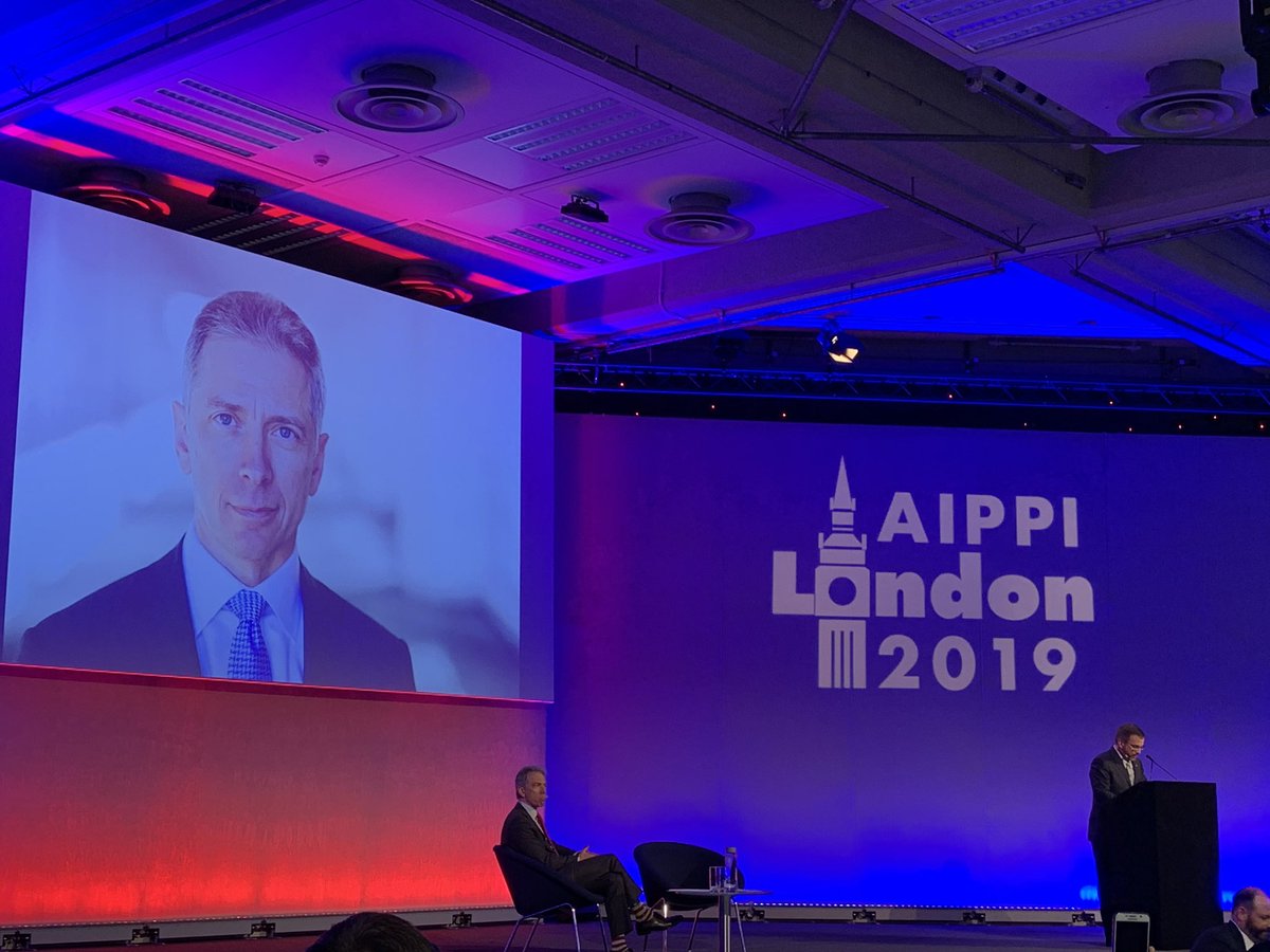 Daniel_CY_Lim's tweet photo. @uspto Director Andrei Iancu speaking to attendees at #AIPPI2019. Getting straight to the point - section 101 patent eligibility right off the bat!

Director Iancu observing that the guidelines in the USPTO are working well but courts are independent and don’t necessarily follow https://t.co/ZFUpp6x7Cg