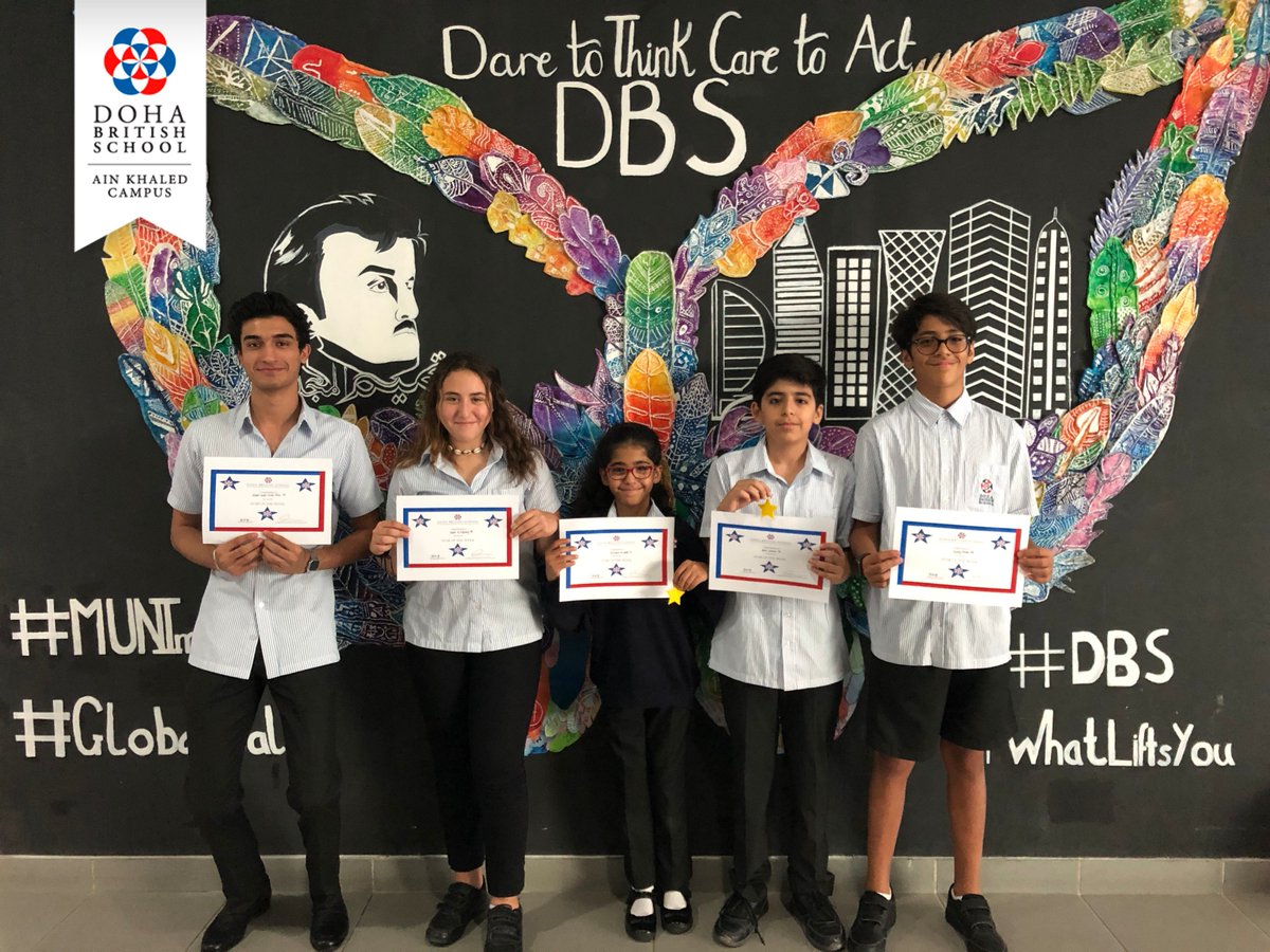DohaBritishSch's tweet photo. Meet #DBS Secondary #Stars of the Week️⭐️
Well done! 😃👏
#dohabritishschool #secondaryschool #schoolsinqatar #dohaqatar #staroftheweek #ExcellenceinEducation #AinKhaled https://t.co/DrYE2rEt5B