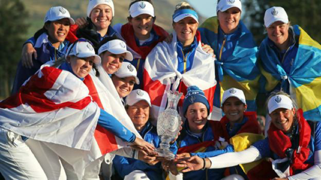 UKSportsAsso's tweet photo. Europe won the last three singles matches to seal a sensational 14½-13½ Solheim Cup victory over the United States at Gleneagles.
UK Sports Development Association - London
@UKSportsDevelopment #UKSportsDevelopment
https://t.co/QnZ86xm7uZ https://t.co/jGnrestHQa