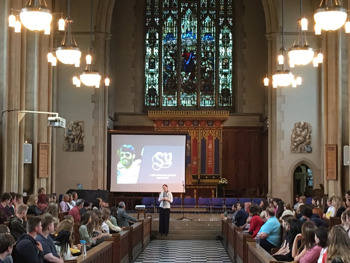 Welcome to all our new undergraduate students who joined us in the beautiful FCH chapel this morning! #TeamGlos