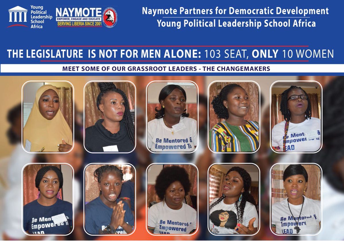 DJarwolo's tweet image. A campaign to increase the number of women elected in the Liberian Lisgislature launched: The Legislature is not for men alone.  Out of 103 seats only 10 women. @UNDPLiberia @UN_Liberia @GenCEDgh @SwedenUN