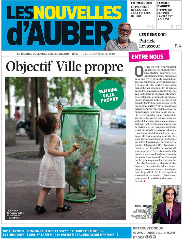 aubervilliers93's tweet photo. Le numéro 23 du journal Les Nouvelles d'Auber vient de paraître ! A découvrir dans les boites aux lettres et sur notre site internet.
https://t.co/AKHlNknwKP https://t.co/hw84XLfKeC