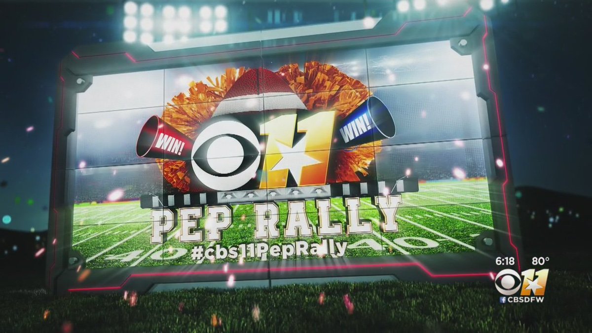 Watch @CBSDFW everyday leading up to this Friday's #cbs11PepRally right here at Nolan Catholic starting at 5am at top of stadium #ExpandingTheExperience