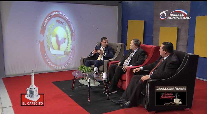 Papitocruzrd's tweet photo. En estos momentos en la entrevista del Cafecito, por @teleuniversord  canal 29. @haimethomas   @tonyrodriguez29 #Santiago #SantiagoRD #PapitoCruz #ElCafecito https://t.co/Unufq7NHZP