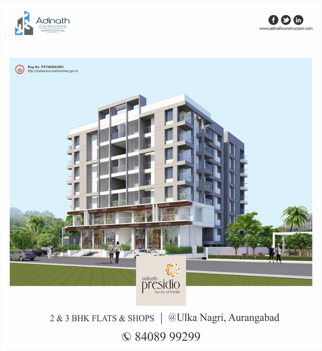 AdinathConstru1's tweet photo. An Ideal Location for your House in Aurangabad, which is perfect for your Family.
Adinath Presidio
2 & 3 BHK Flats & Shops
Ulka Nagari, Aurangabad.
Visit Website: https://t.co/LTXOZ2FrVH
Call On: 8408999299
#AdinathConstructions #AdinathPresidio #2BHKFlatForSale #Newhome https://t.co/4idvyjFc8g