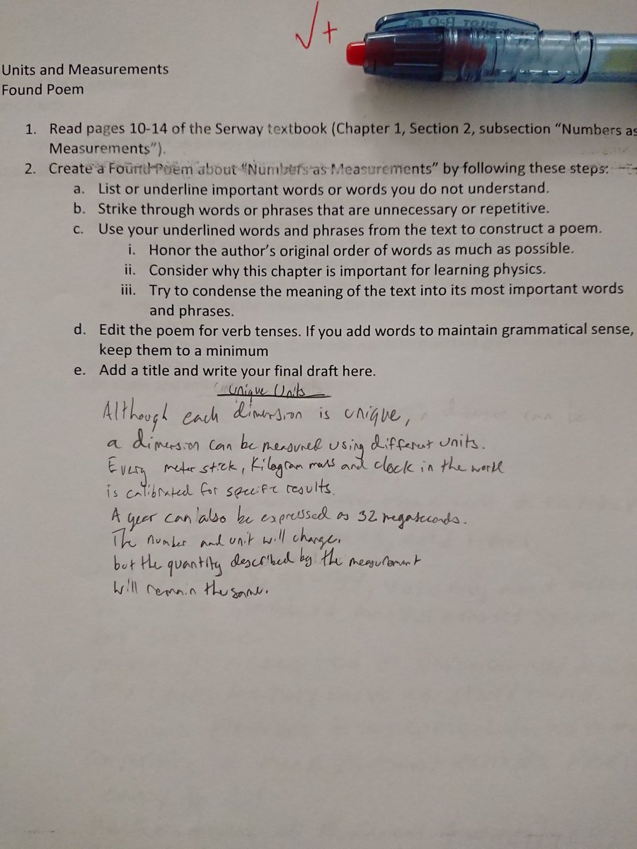 DrSwisherACC's tweet photo. Physics is poetry.
#foundpoem #physicsclass #ACCisawesome #arlingtontech https://t.co/HcfDFs7kVc