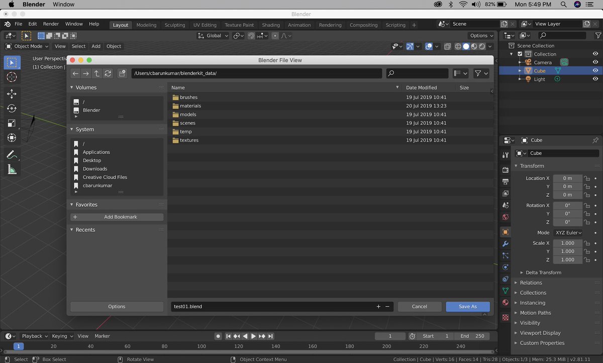cbarunkumar's tweet image. Just love the new file view in Blender 2.81alpha! Looking forward to November!