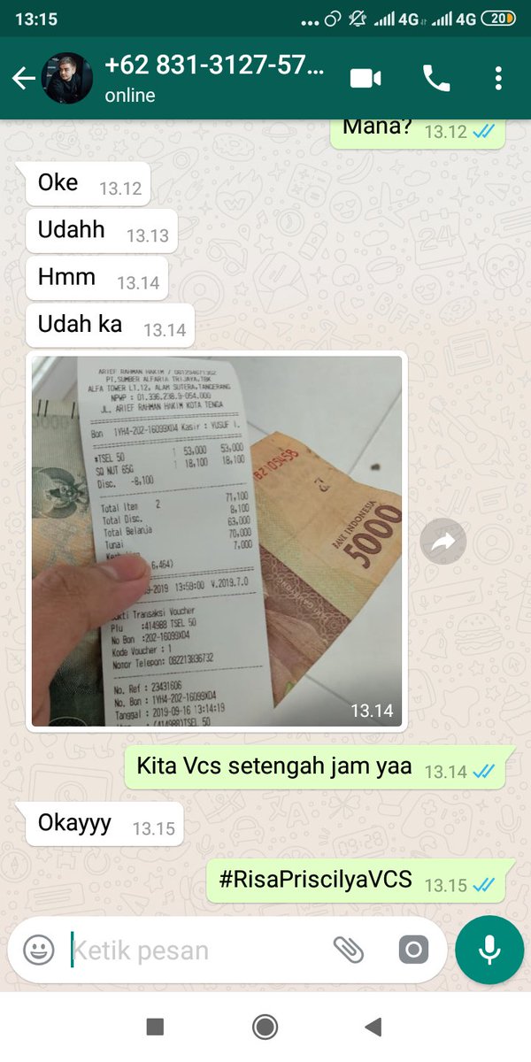 RPriscilya's tweet photo. Open Vcs Syarat Bayar Dulu
Via Pulsa / Via Rekening
Ga terima Basa Basi
Bayaran Masuk Langsung Vcs
Tarif:  50K (Setengah Jam) 
            100K(Satu Jam) 
             150K(Dua Jam)
Chat WA:  083190103887
Via Rek:  Bank Mandiri: 1070013150760
Via Pulsa: 082213836732
#vcs #bokep https://t.co/L84Y7gbRds