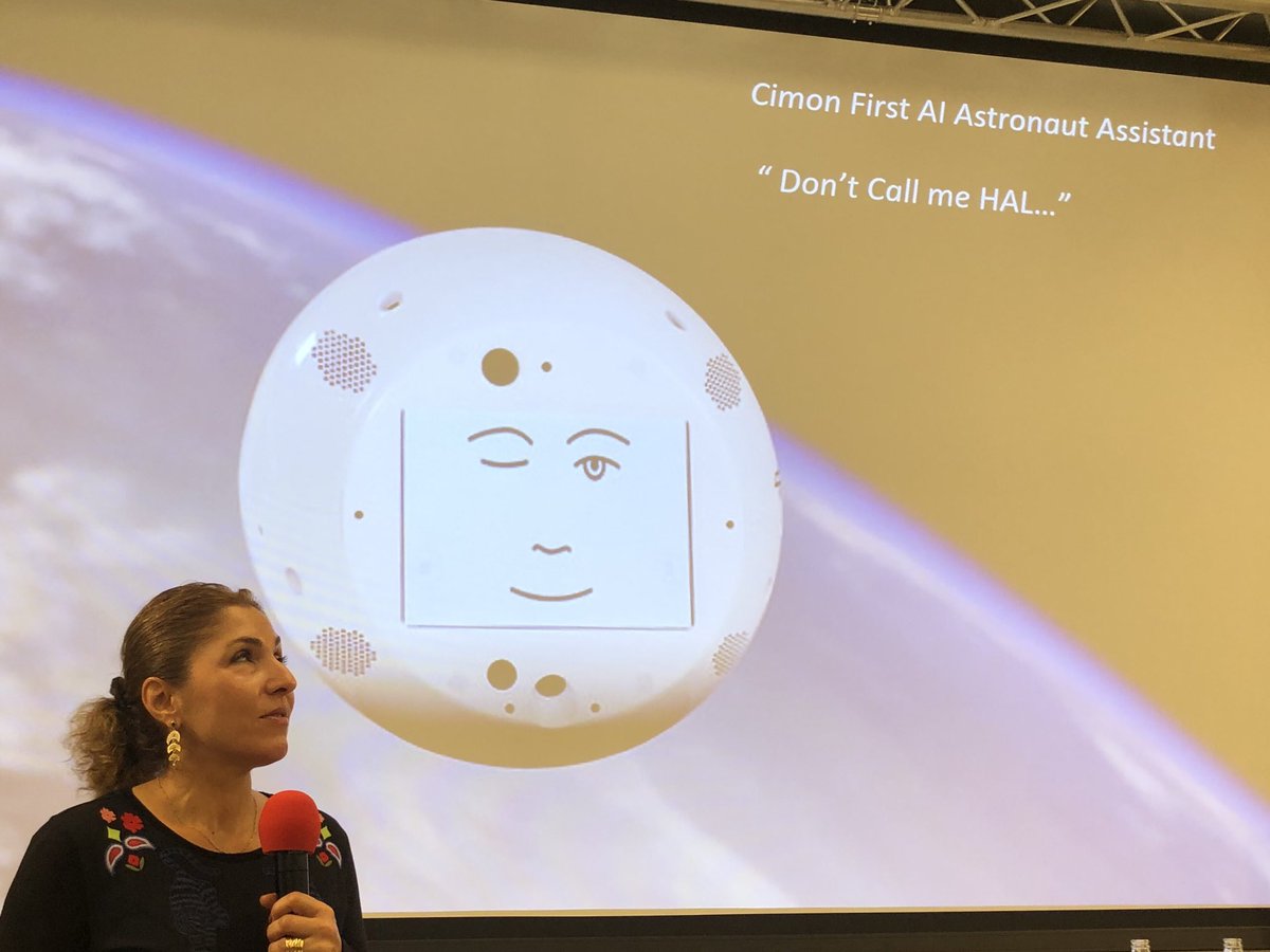 Claudia Kessler (@ckesslerspace) on Twitter photo The first #AI Astronaut Assistant <a href="/astro_cimon/">@astro_CIMON</a> is highlighted by <a href="/AnoushehAnsari/">Anousheh Ansari</a>! <a href="/DLR_de/">DLR_de</a> <a href="/AirbusDefence/">Airbus Defence</a> <a href="/IBMDeutschland/">ℹ️-🅱️ Ⓜ️agazin</a> The first #AI Astronaut Assistant <a href="/astro_cimon/">@astro_CIMON</a> is highlighted by <a href="/AnoushehAnsari/">Anousheh Ansari</a>! <a href="/DLR_de/">DLR_de</a> <a href="/AirbusDefence/">Airbus Defence</a> <a href="/IBMDeutschland/">ℹ️-🅱️ Ⓜ️agazin</a>