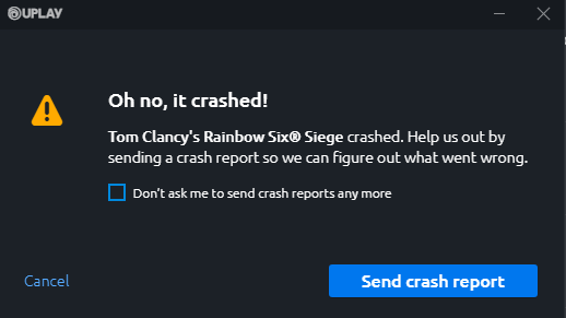 Ubisoft Support We Re Sorry To Hear That S Been Occurring For You What Platform Are You Playing The Game On Do You Get An Error Message When The Game Crashes And