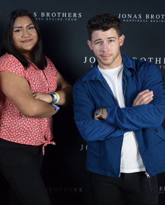 Happy Birthday to Nick Jonas!! Here s  him & I hanging out a couple days ago    