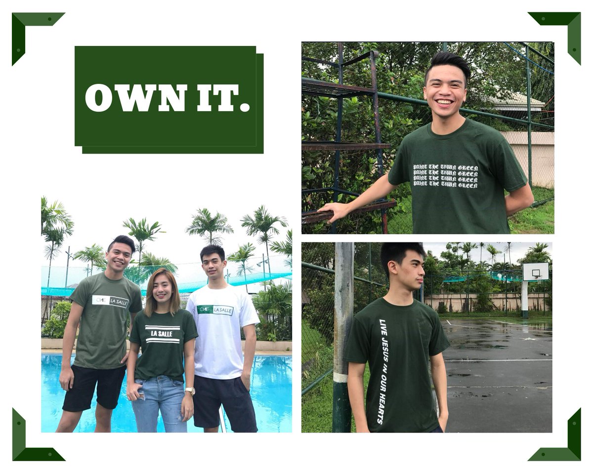 VoyagerStore's tweet photo. What's up Lasallians &amp; Benildeans! 💚

Now that voyager's clothing store is back, we are glad to inform you that we are on SALE -- 10% OFF on any design you want! ✨ Get yours now! 💚 

#Voyagers
#ANIMO https://t.co/Q668jQoEDp
