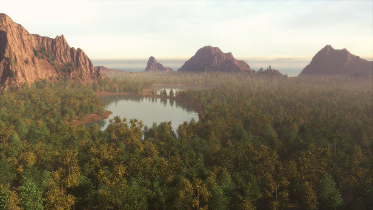 TitanKingMedia's tweet photo. Another angle from our latest @worldcreator3d terrain
#indiedev #gamedev #3dmodeling #3dscultping #vray #forestpack #megascans #growfx #chaosgroup #worldcreator #quixel #exlevel #vfx #terrain3d #3dart https://t.co/NZVDyI2zN7