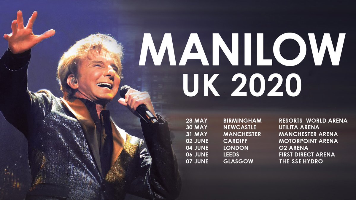 CarolineSalfati's tweet photo. Attn: don't miss #ManilowUK2020 The #GreatestEntertainer of All Time will be back in The UK for 7 fantastic Shows...visit https://t.co/u1RF2HsHVd to enjoy the very Best of #BarryManilow #ImCominBack #IDontWantToWalkWithoutYou #EvenNow #WellMeetAgain 👍🎤🎹🎵🎷🌴😍❤💖 https://t.co/UPYcTtGimz
