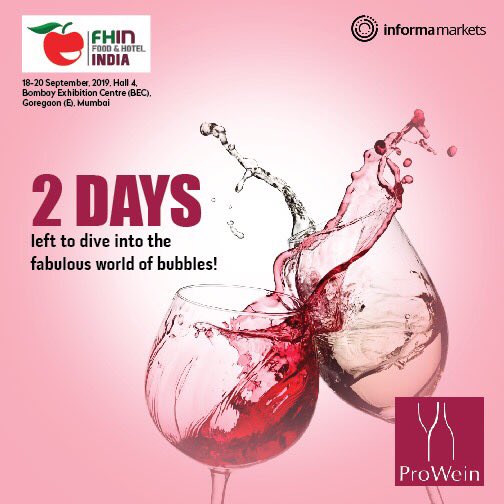 FoodandHotelIN's tweet photo. Would #food &amp; #hospitality really be what they are without some good old vino? We think not! Here's your chance to network with the industry's best as you sip some fine wine at the #ProWein event at #FHIN2019.
Register now: https://t.co/VZWqOpOEWp

#FoodAndHotelIndia #IICC #HSS https://t.co/XVMkeTZGf5