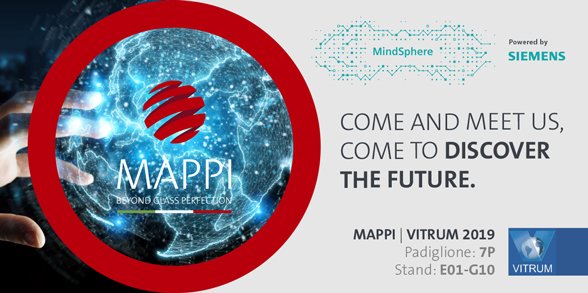 VitrumMilano's tweet image. Dai nostri Espositori - From our Exhibitors
Mappi International Hall 7 stand E01 - G10

Come and meet us, come to discover the Future.
@mappisrl at #Vitrum2019
#Mappi #glass #excellence #furnace #MappiATS #MindSphere #Siemens #future