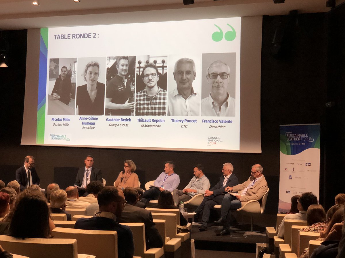 [ LIVE ] Anne-Céline Humeau veut montrer que la #rse est bien possible pour les PME. Elle intervient aujourd’hui au nom d’Innoshoe, charte d’innocuité spécifique à la #chaussure : « On s’engage à tester nos produits tous les 6 mois. » #SLFParis2019