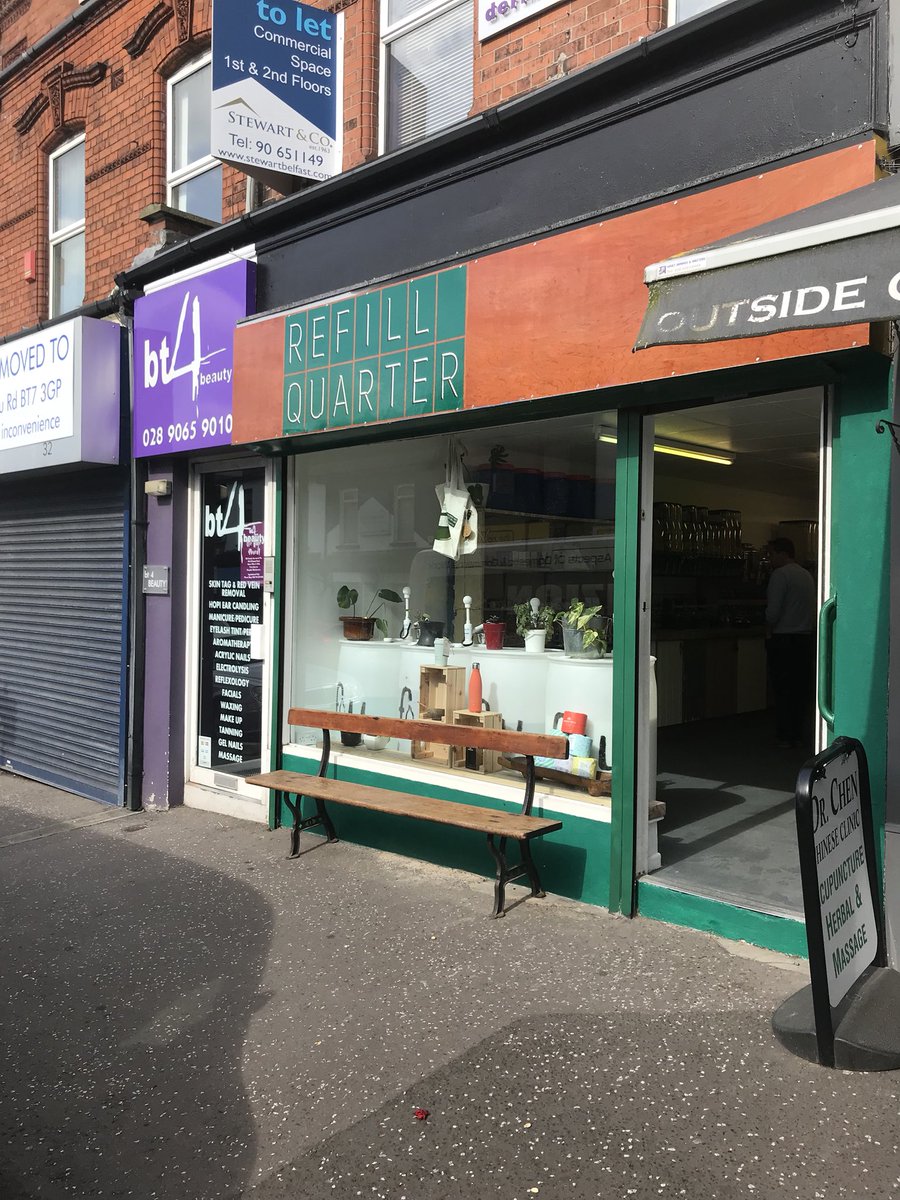 Check out Refill Quarter on the Belmont Road. The first zero waste shop in the #Belfast. ♻️👏