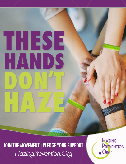 National Hazing Prevention Week (#NHPW) is one week away! We encourage you to visit hazingprevention.org, where you can find resources, statistics and take the pledge to end hazing.