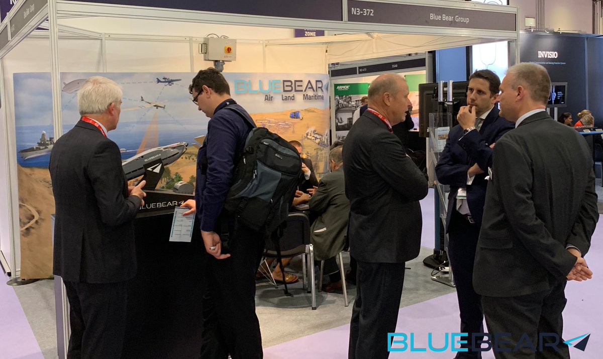 wearebluebear's tweet photo. Thank you for coming to see us last week at #DSEI!
We got the chance to speak with so many amazing people, such as @ArmyCGS, about some fascinating current and future projects!
See you again in 2021, @DSEI_events
#wearebluebear #bbsr #DSEI2019 #DSEI19 https://t.co/gCObXl4H0Z