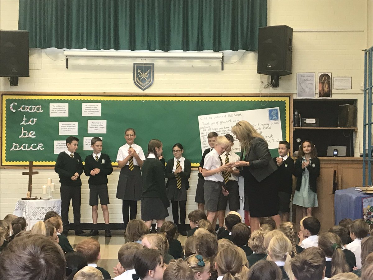 TrullSchool's tweet photo. All the year 6s received their responsibilities ahead of another busy year today. They are all going to contribute to our school this year in so many different ways. https://t.co/1g6RaBJxZB