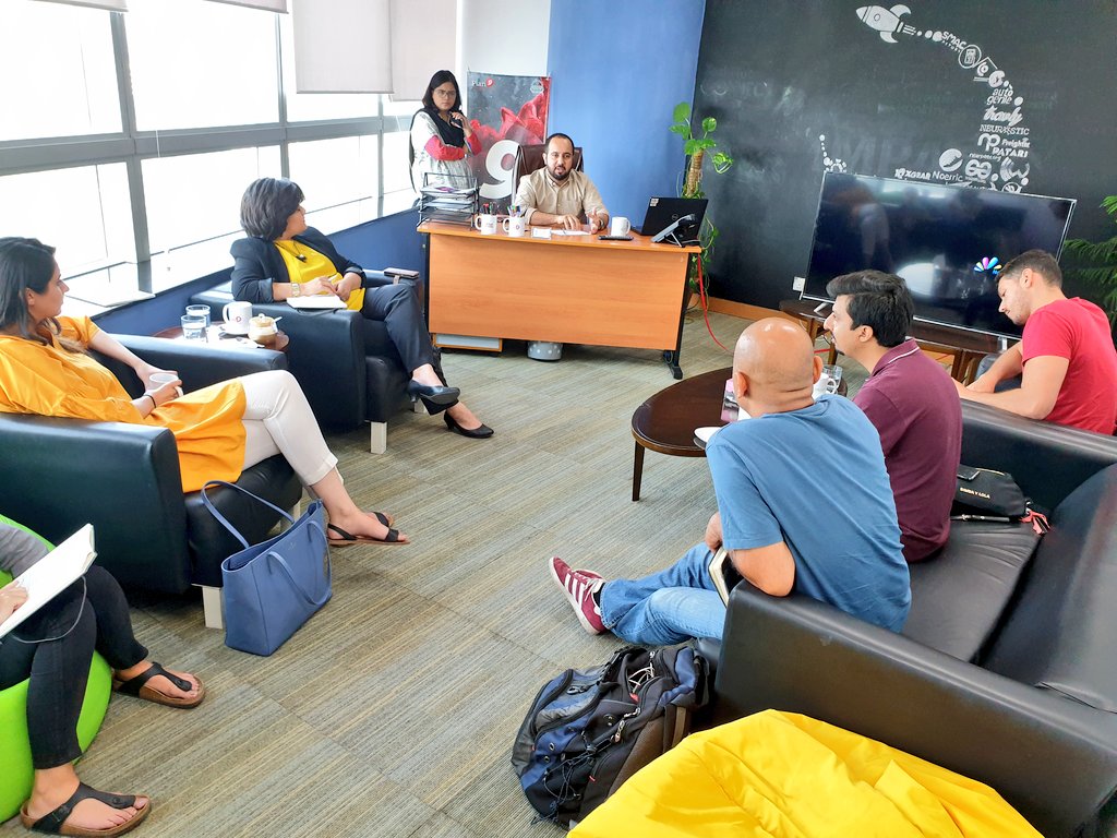 PITBIncubation's tweet photo. An international delegation from Impact Hub King's Cross along with our local friends from the industry from Invest2Innovate (i2i)!
They also met individually with some of our later stage startup founders to help them grow their scalability and impact model.
#Cycle13 #Plan9 https://t.co/Epbu5DMrDt