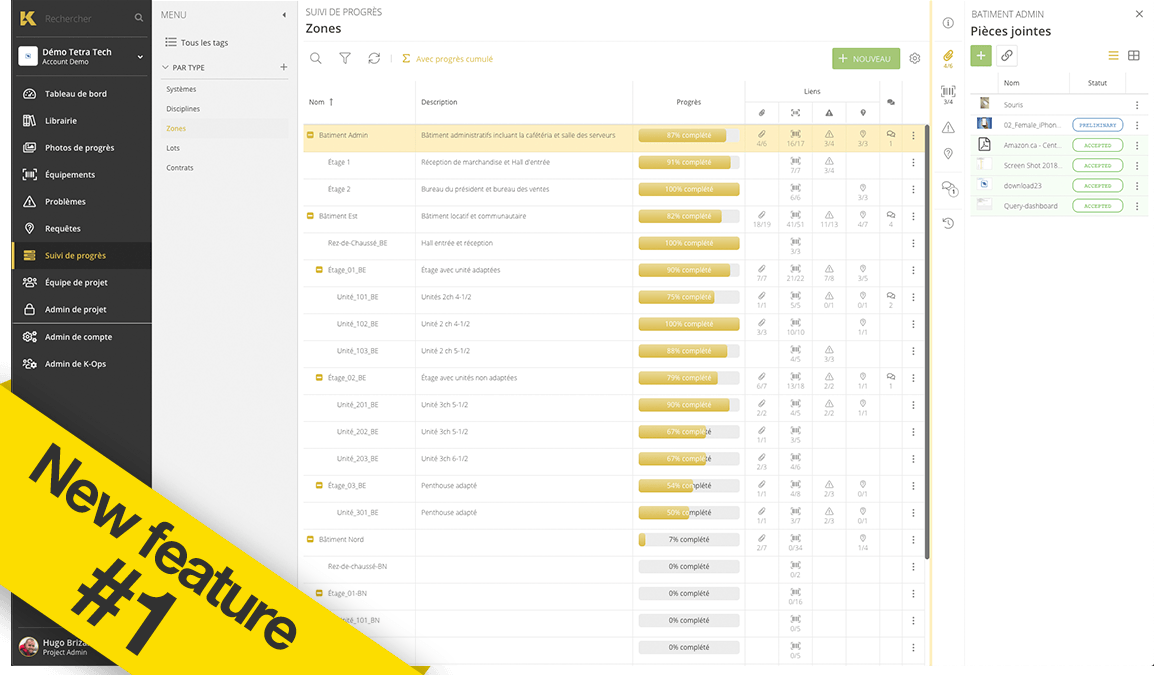 The official launch of #KopsTracking will take place tomorrow 😱and here is the # 1 new feature of the Top 5 : our brand new tracking module. Track all your documents, equipment, issues and queries as you wish. Be clear about your projects. k-ops.com/tracking-modul…