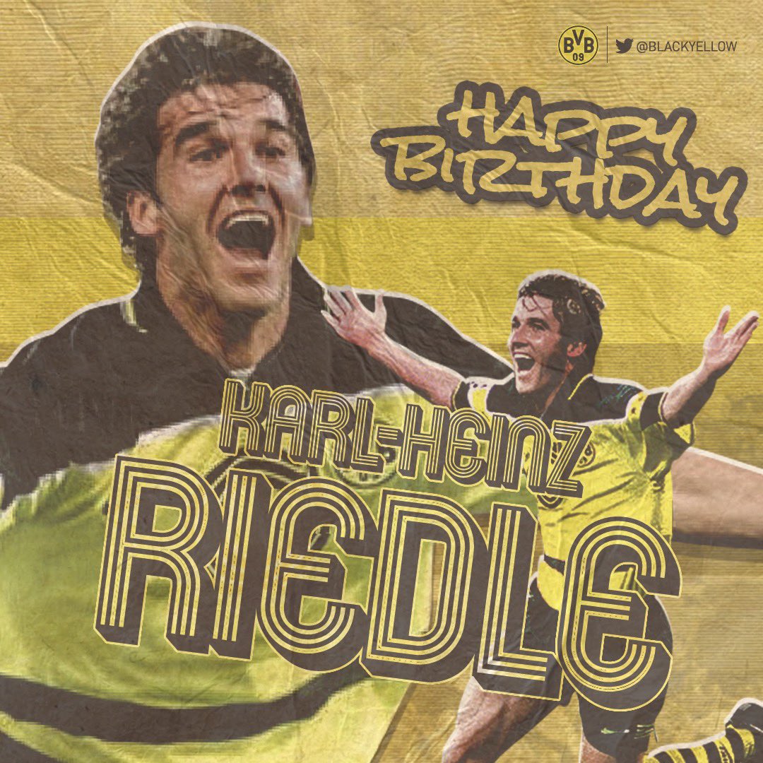 Happy 54th Birthday to BVB legend and Champions League hero, Karl-Heinz Riedle!  