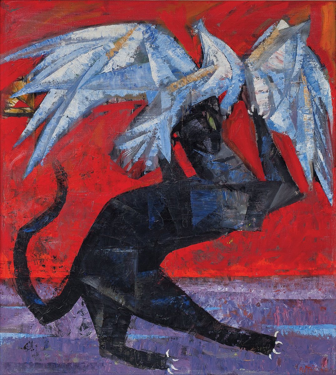 European_arts's tweet photo. Raritní Pištěkův souboj dobra se zlem z 60. let bude poprvé nabídnut v aukci Post - War &amp; Contemporary art v galerii European Arts
https://t.co/Ai1Z2fskQd https://t.co/JA11hCWS6u