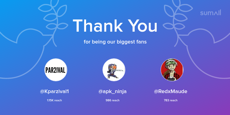 NG_Platinum's tweet photo. Our biggest fans this week: Kparzival1, apk_ninja, RedxMaude. Thank you! via https://t.co/jhsYe8JO24 https://t.co/6G0SF2b05y