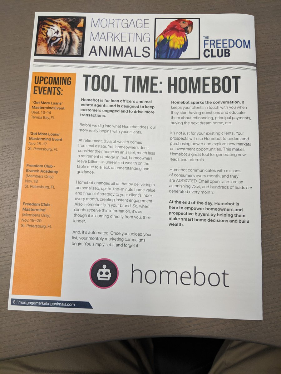 HomebotLisa's tweet image. #homebot  homebot.ai/press  We aren't the only ones who like what we are doing.  #loanofficers #realtors #repeatandreferralbusiness .