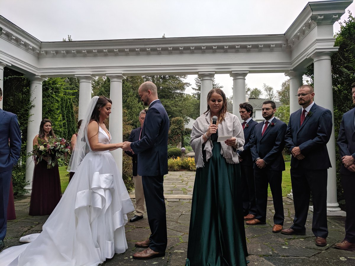 kkil48's tweet photo. Very happy for my son and his new wife that got married this weekend. The little rain didn't effect the beautiful ceremony. I wish them a long and happy marriage. https://t.co/dww1oA7xaF