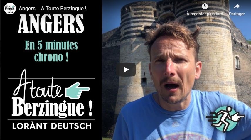 ClaireOctave's tweet photo. 🏃‍♂️A Toute Berzingue ! 
Laurent Deutsch nous fait visiter #Angers en 5 minutes chrono⏱
👉https://t.co/mxsB23lmfn https://t.co/9z8oGthzxP