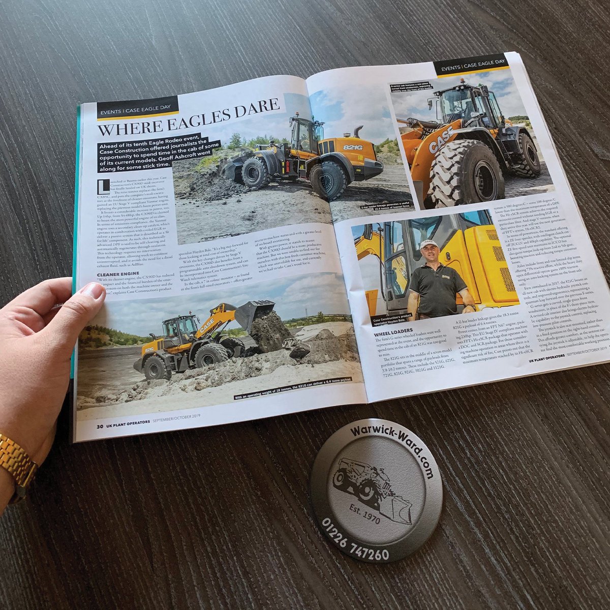 warwickward's tweet photo. Great to see the @CaseCE_EU Eagle Day in the latest edition of #UKPLANTOPERATORS magazine π¦
#casece #caseconstructionequiptment #warwickward https://t.co/EmW3dpTxW7