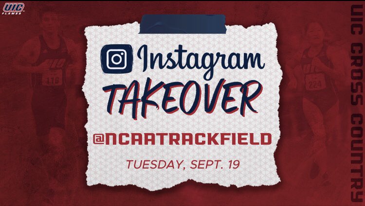 UIC_XCTF's tweet photo. The Flames are ready to takeover the @ncaatrackfield Instagram tomorrow! Make sure to follow along! 🔥🔥#ItsUIC #InstagramTakeover #LifeOfAFlame https://t.co/BmK0EWQqCw