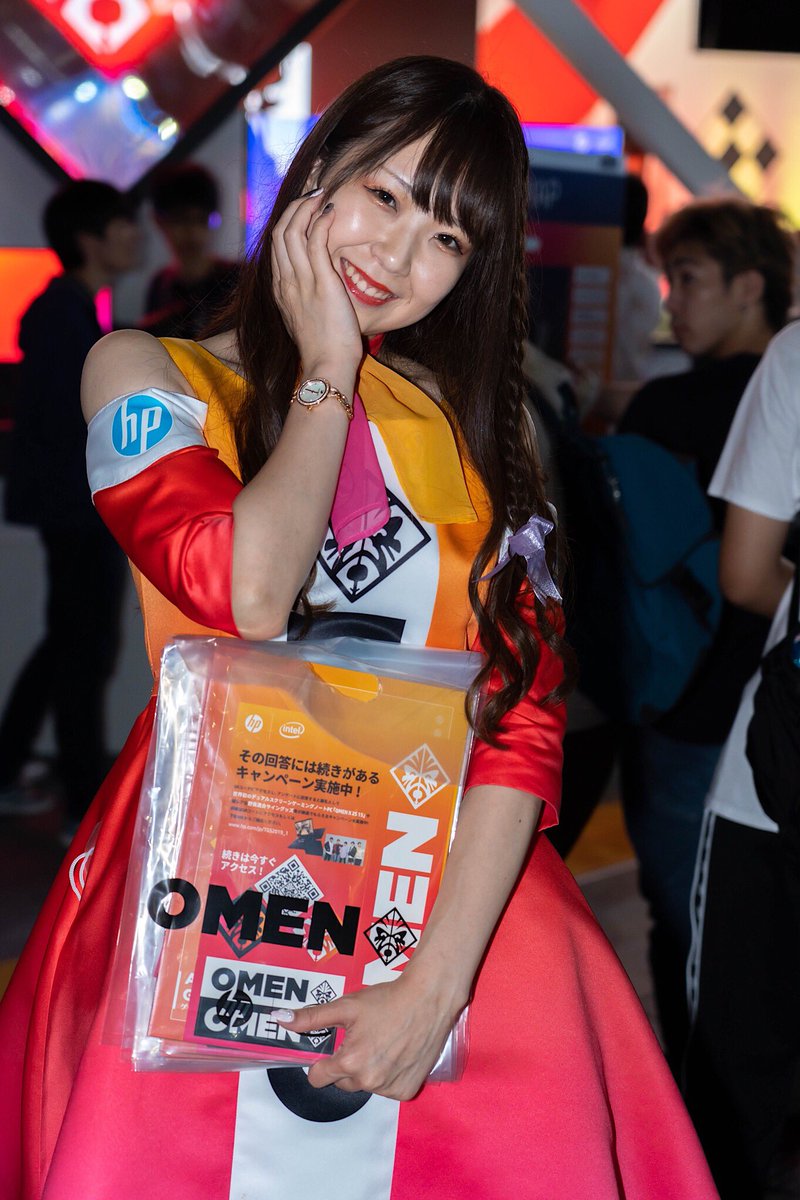 Tack_kunx's tweet photo. 東京ゲームショウ2019 2019.9.14 
#TGS2019
#日本HP
#月城ゆり さん
@yrr__n6 
テンポ良く温かい心遣い！
撮影ありがとうございました。 https://t.co/wEuXVpKsX1