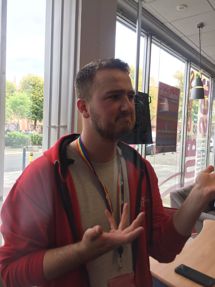 angela_rogan's tweet photo. This is Adam and he said someone has stolen the rock from the hub 😱#gradschoolrocks @qubgradschool https://t.co/Pp8kvxRQtO