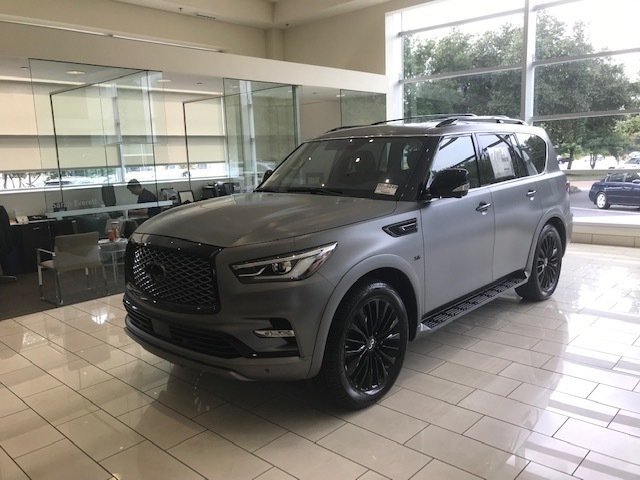 llumarfilms's tweet image. Shout out to @DriveSewell in Houston, Texas. They had this beautiful 2019 #Infinity QX80 wrapped in LLumar Matte PPF.

The matte tone of the grey really brings out the gloss black accents of the vehicle. #LLumarPPF #LLumar
