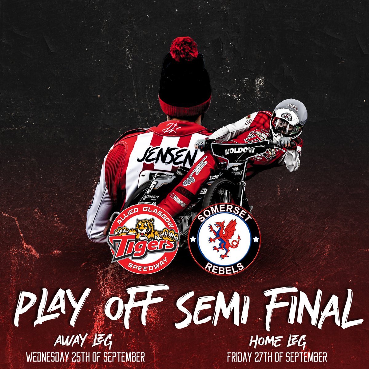glasgowtigers's tweet photo. 📅We can confirm that we will face Somerset Rebels in the SGB Championship play-off semi-final. The away match will take place on 25/9 and the home leg on the 27th.

The Scottish Cup fixtures scheduled for that weekend have been postponed.

Let's do this 💪

#WeAreGlasgow🔴⚪️ https://t.co/CXr1n2PDDi