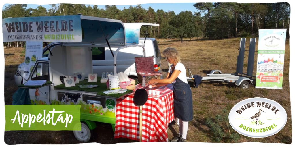 Afgelopen zaterdag waren we weer aanwezig bij Appelstap, met heerlijk weer en een glaasje karnemelk van Weide Weelde! 🌞