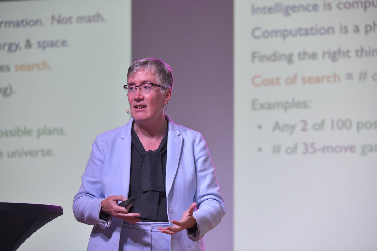 <a href="/TallinnSummit/">Tallinn Digital Summit</a> Open Lecture: #humanity’s winning strategy exploits #concurrency – we share what we know, mining others’ prior search. Now we do this with #MachineLearning. This is how #AI  improved so much the last decade and why it reminds us of ourselves. <a href="/j2bryson/">Joanna J Bryson</a>