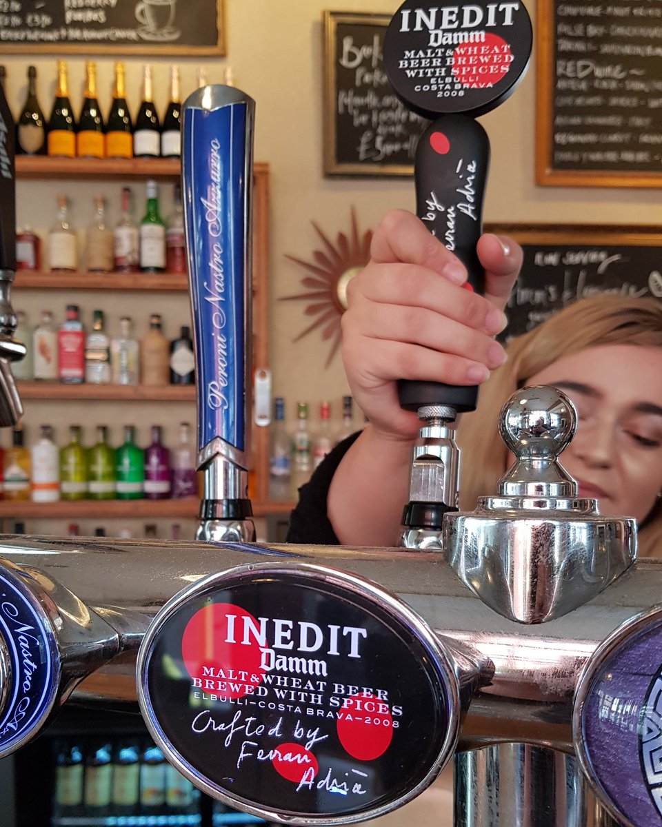 Look what's arrived....NOW SERVING <a href="/inedit/">Inedit Damm</a>, a malt and wheat beer brewed with spices. 🍺 #newtotheexchange #newonthepump #inedit #exchangebarleicester #culturalquarterleicester #afterworkdrinks