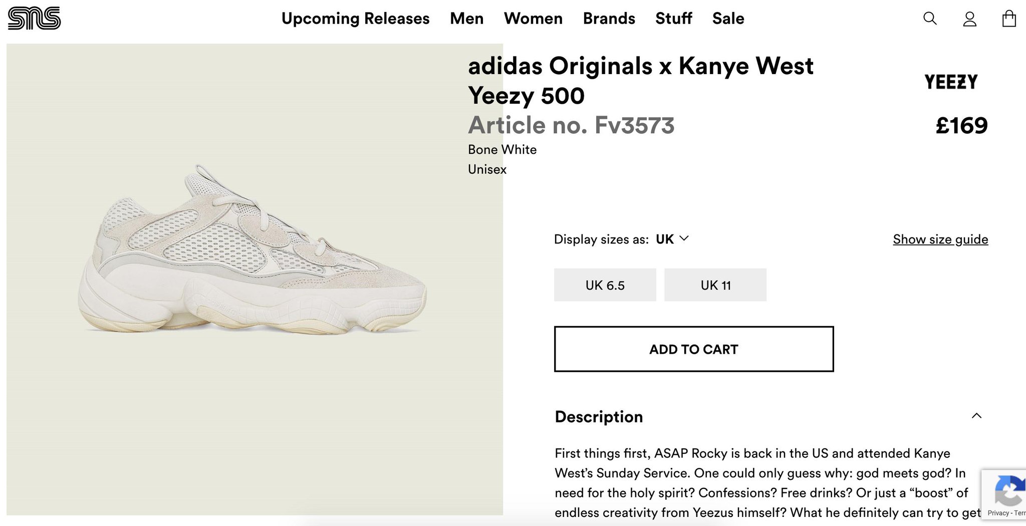 adidas yeezy 500 size guide