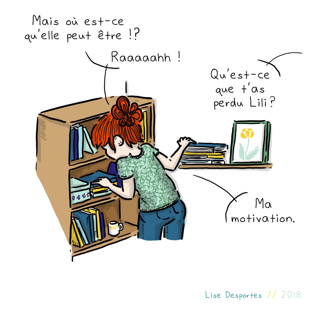 Atoutbox's tweet image. #Illustration #Procrastination #Humour #Rangement