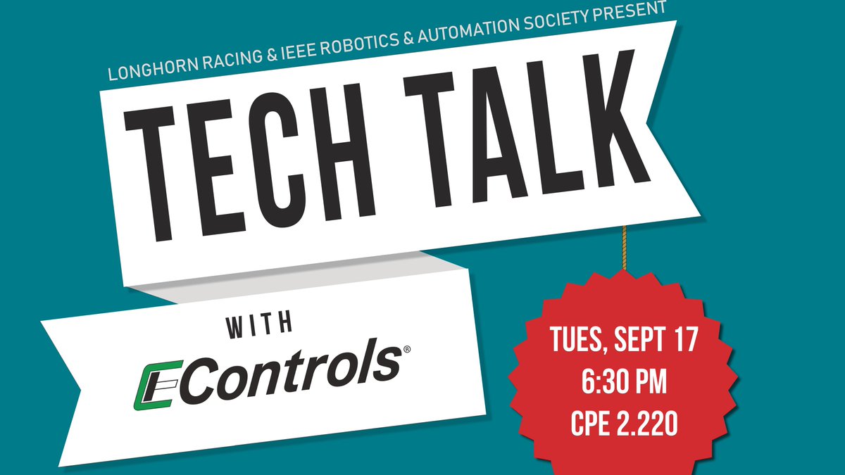UT_LHR's tweet photo. ‼️ RSVP by 6 PM TONIGHT to attend tomorrow's Tech Talk with E-Controls! Learn about E-Controls, network with their engineers, &amp; eat free food! https://t.co/EvnBoC7DdT https://t.co/AXqtuAFQUk