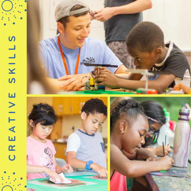 Creativity is an important #softskill for success and at camp it's something we build every single day! #creativeskills